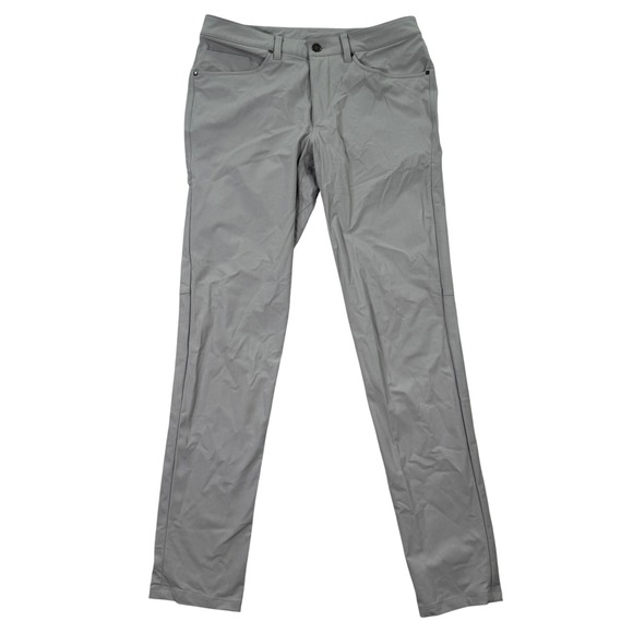 Lululemon Mens 32x32 ABC Commuter Gray Casual Everyday Pants Trousers Work EUC - Picture 1 of 6